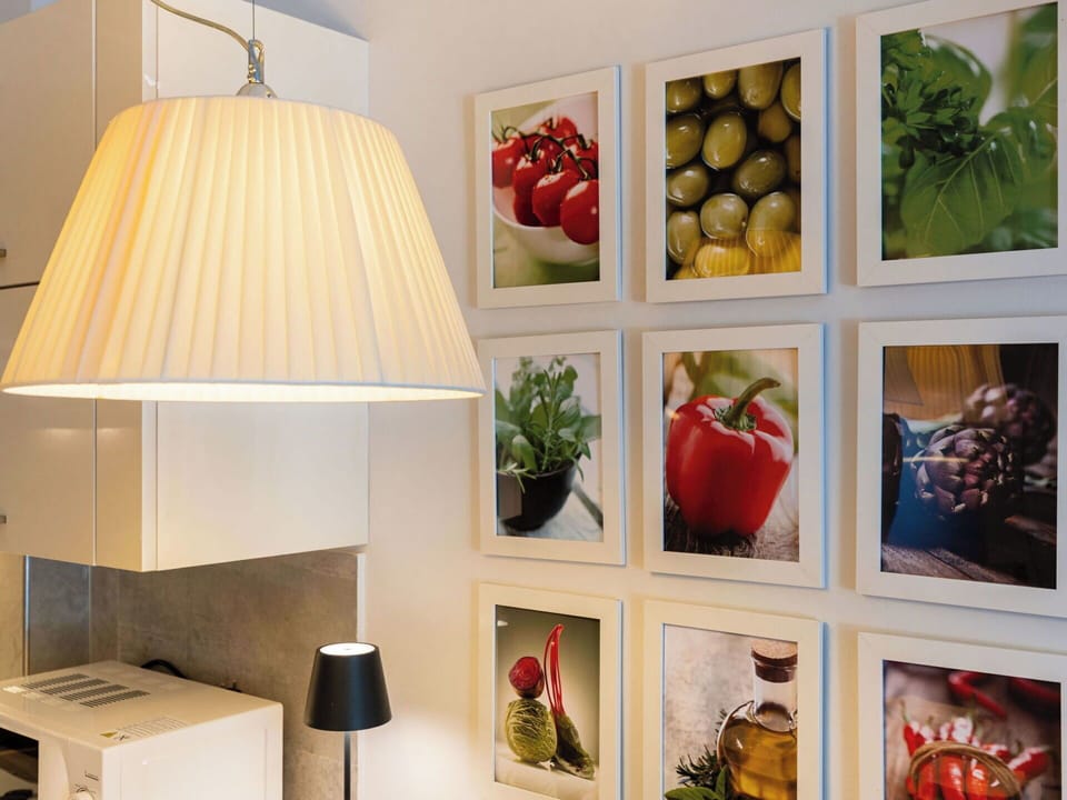Interior Design, Fruit, Light Fixture, Food, Produce, Houseplant, Lampshade, Flowerpot, Chair, Kitchen & Dining Room Table