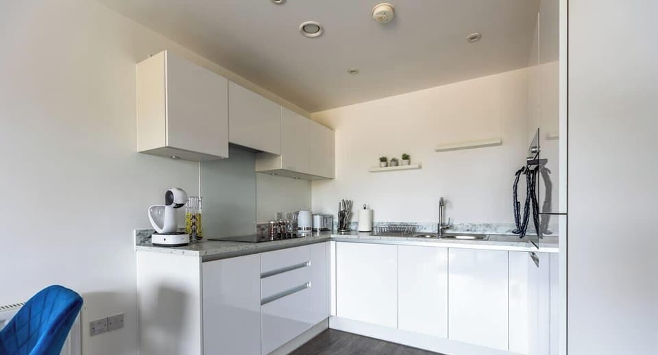 Kitchen at Valore Property Services Short Lets & Serviced Accommodation