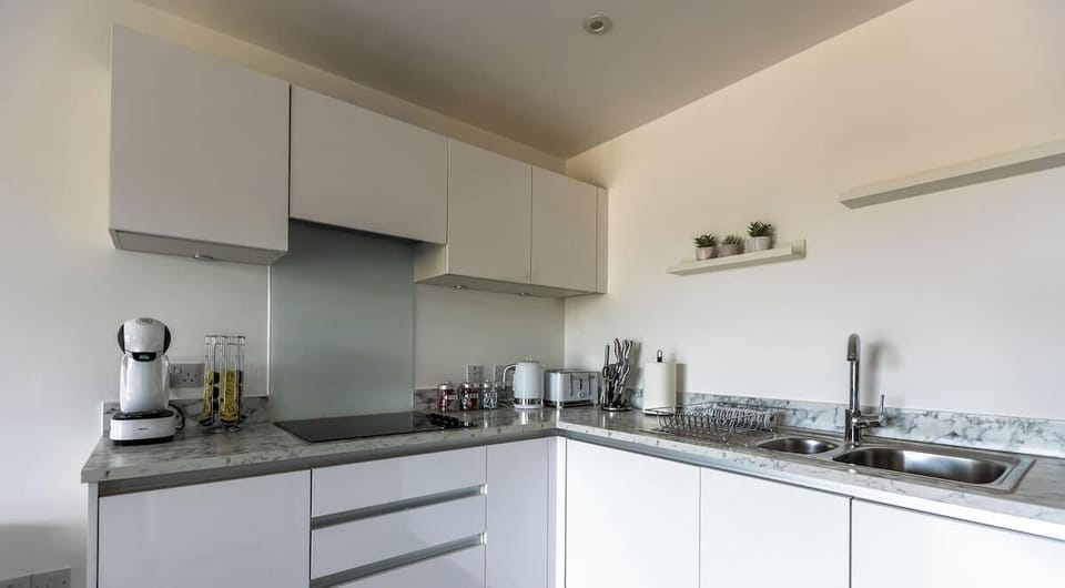 Kitchen at Valore Property Services Short Lets & Serviced Accommodation