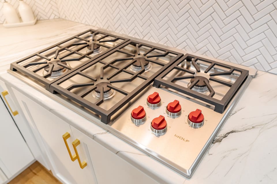 Kitchen--Wolf cooktop