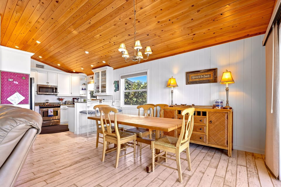 Dining table with seating for 2