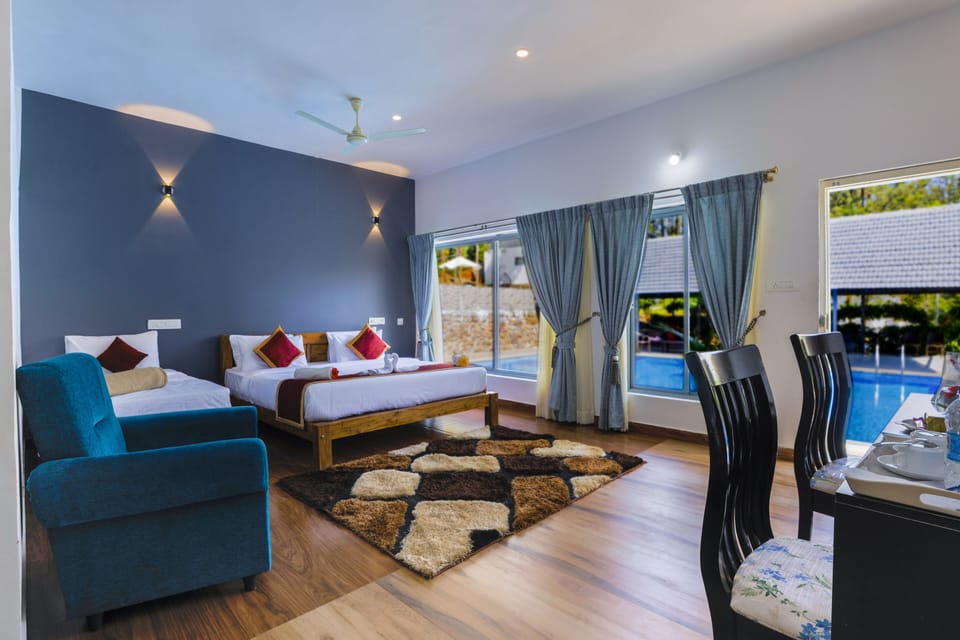 Pool view room | In-room safe, desk, free WiFi, bed sheets