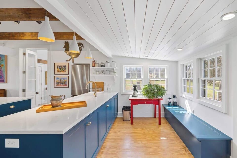 Between Kitchen and deck access
