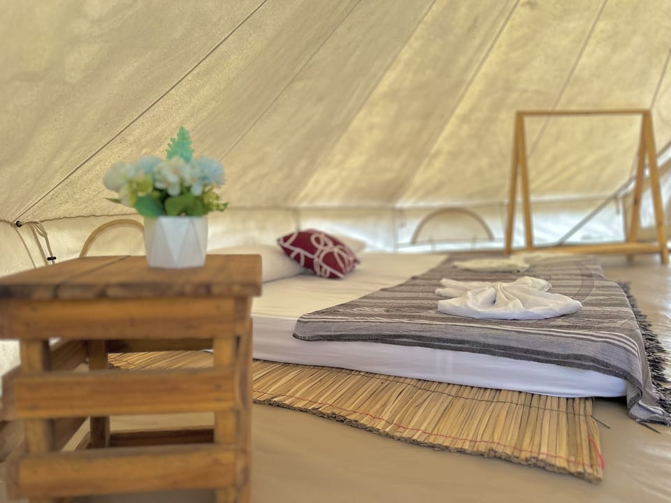 Comfort Tent, 1 Bedroom, Ocean View, Garden Area | 1 bedroom, laptop workspace, individually decorated