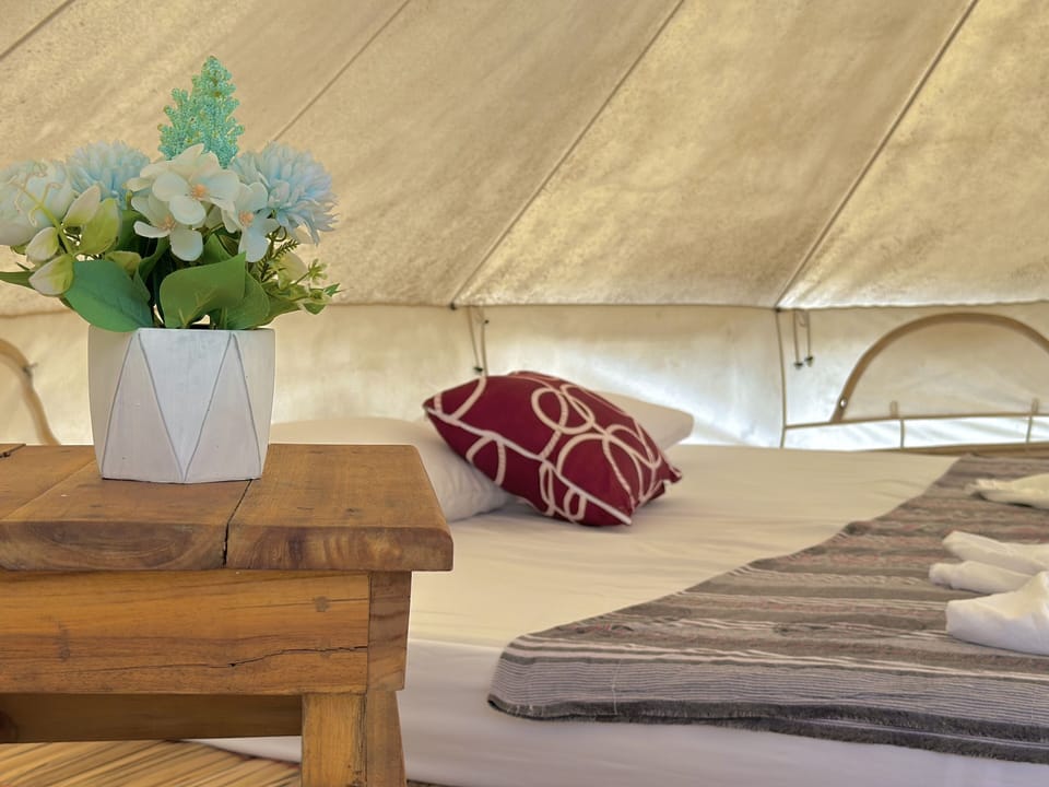 Comfort Tent, 1 Bedroom, Ocean View, Garden Area | 1 bedroom, laptop workspace, individually decorated