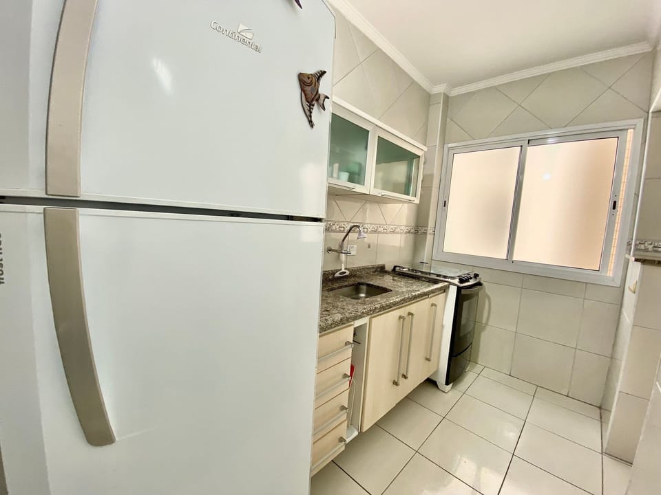 Classic Apartment | Private kitchen | Fridge, microwave, oven, blender