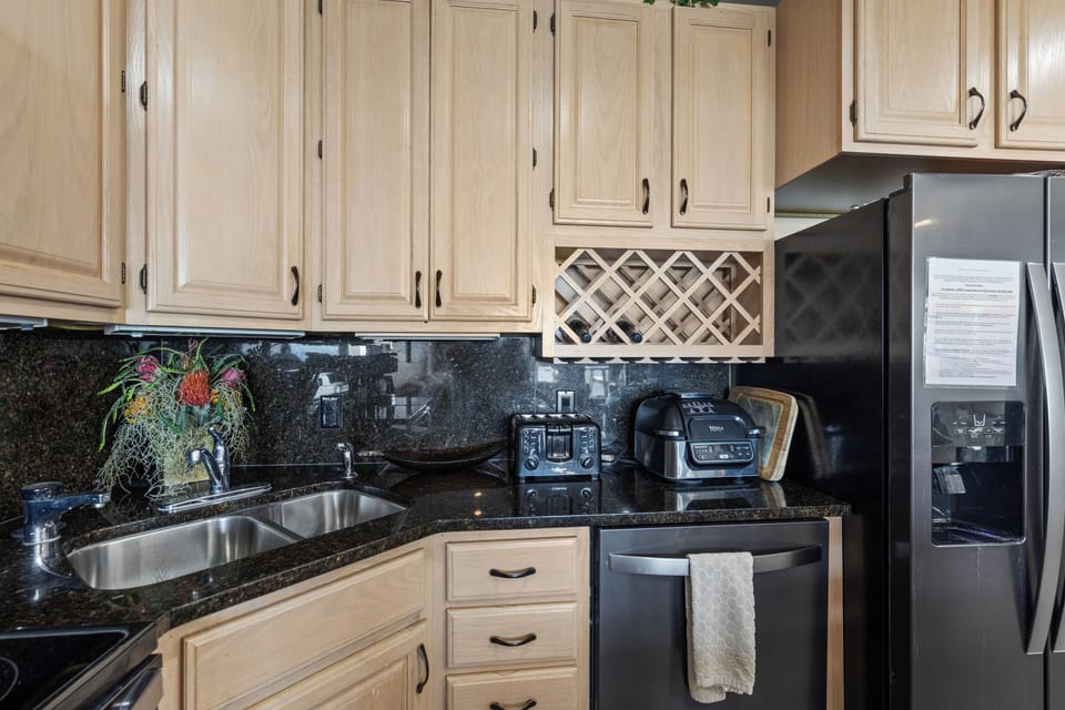 The Open Kitchen is well-stocked with everything you need to make mealtime a breeze!