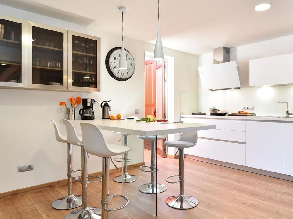 Furniture, Property, Table, Cabinetry, Chair, Building, Wood, Orange, Interior Design, Lighting