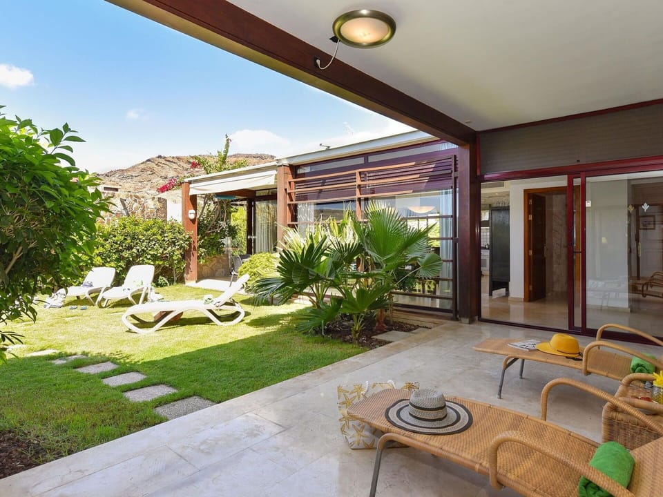 Sky, Property, Furniture, Table, Building, Water, Chair, Wood, Shade, Interior Design
