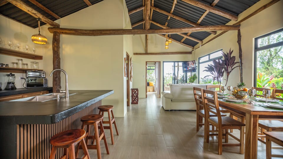 Family Cabin | Living area | 43-inch Smart TV with digital channels, Netflix, streaming services