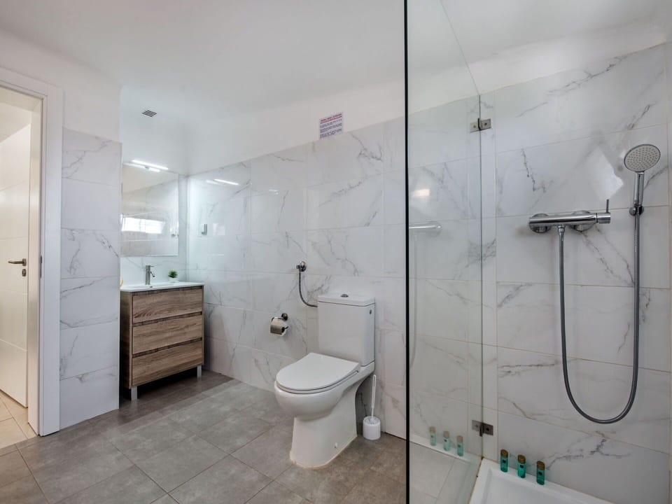 Plumbing Fixture, Bathroom, Shower Head, Tap, Shower, Building, Purple, Architecture, Interior Design