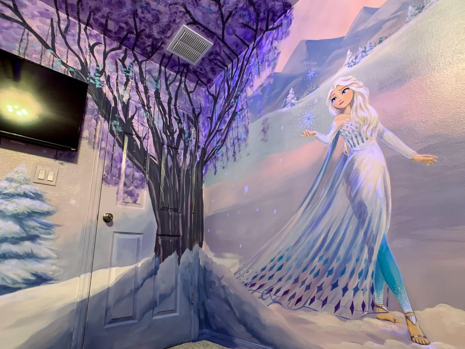 Disney Frozen Bedroom Custom Elsa Mural