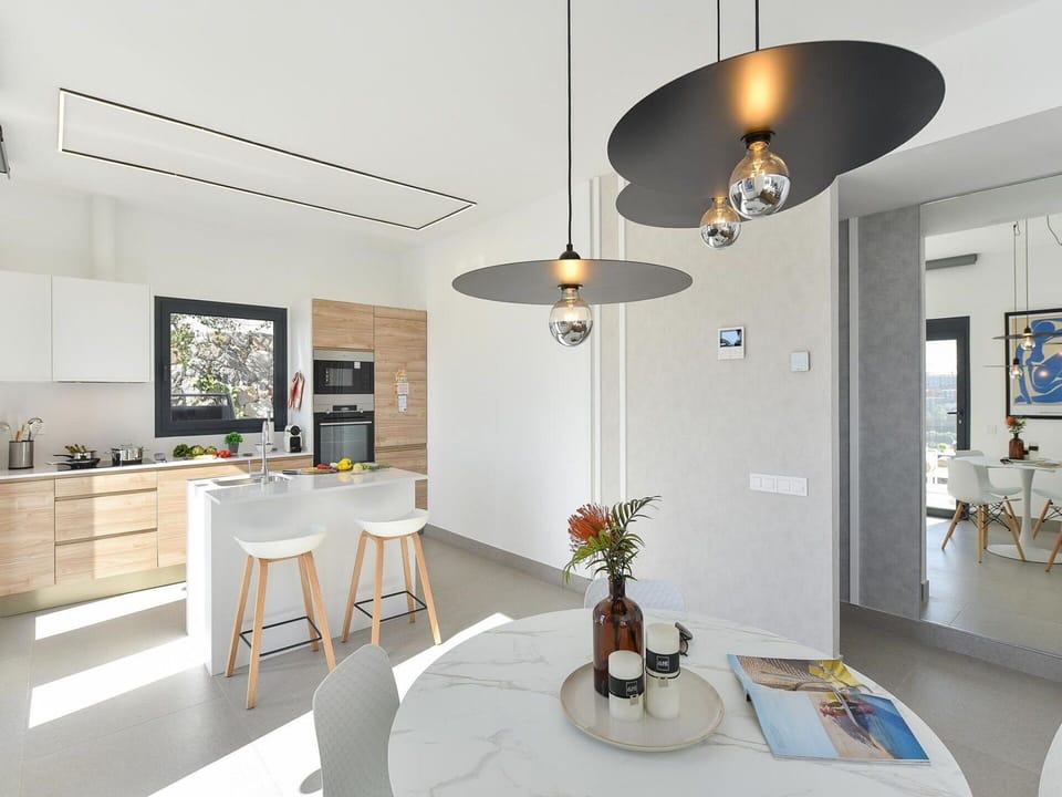 Table, Property, Furniture, Lighting, Interior Design, Architecture, Flooring, Floor, Plant, Chair