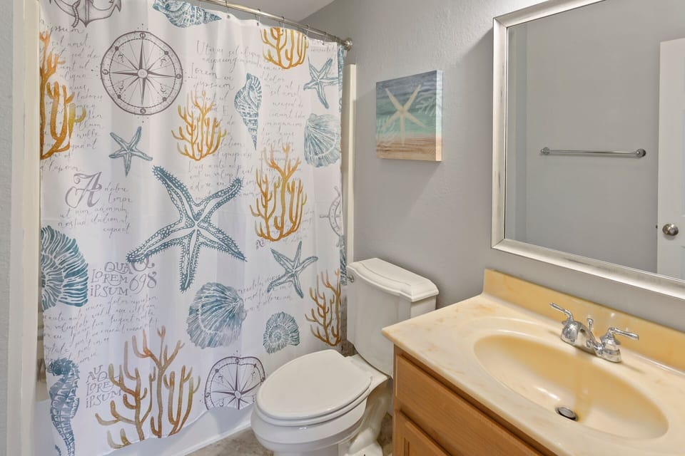 A Full Bathroom keeps everyone comfortable during your stay.