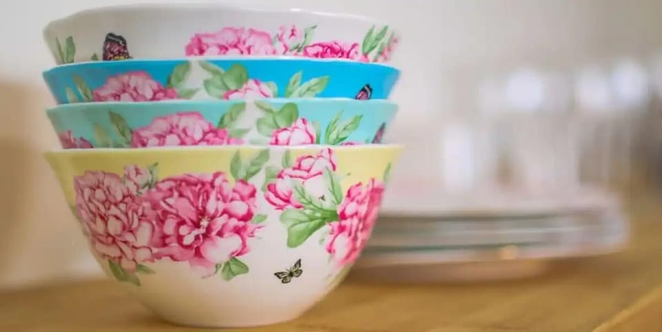 A vibrant and colorful bowl that adds an extra touch of appetite appeal to every meal served.
