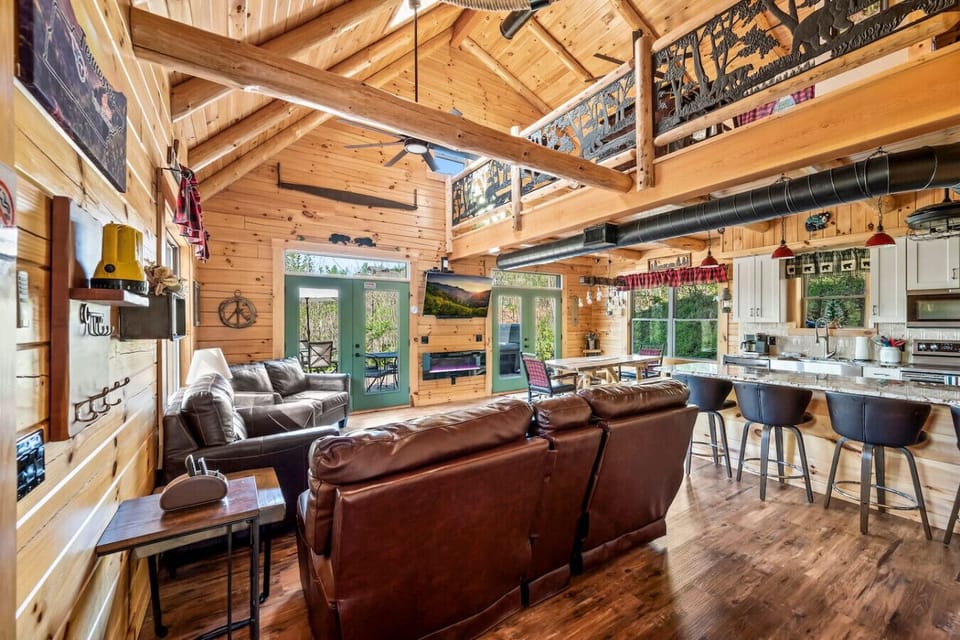 As you step inside the front door, you enter the beautifully designed, spacious living area