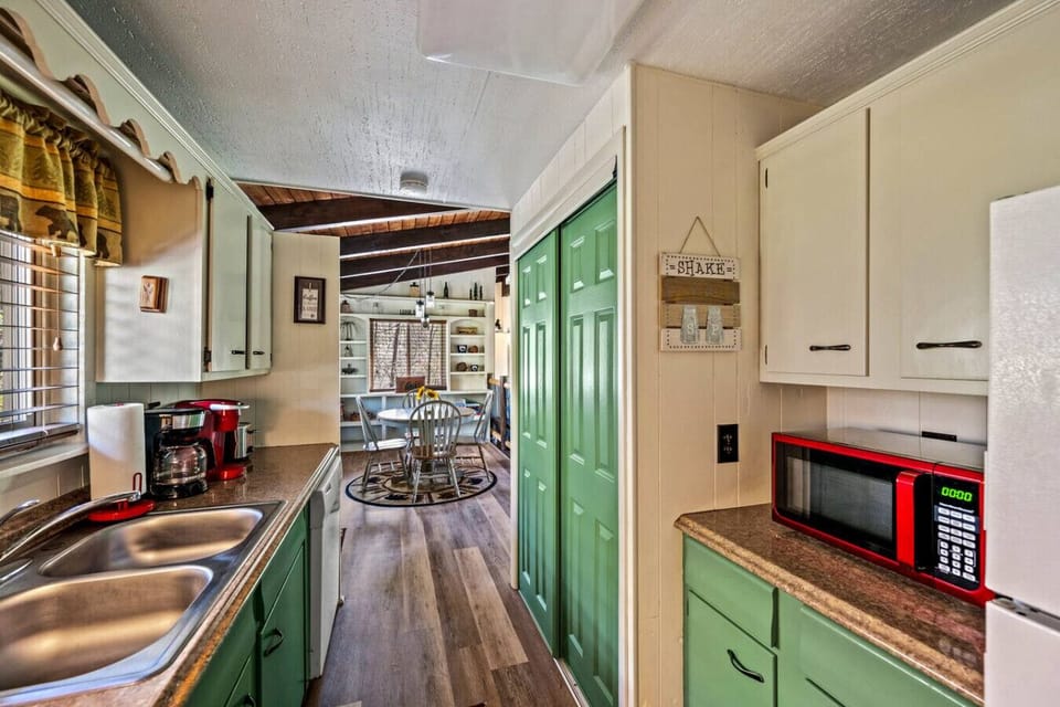 The kitchen is fully equipped with everything you need to make meals at home or enjoy takeout from any of the local Gatlinburg restaurants.