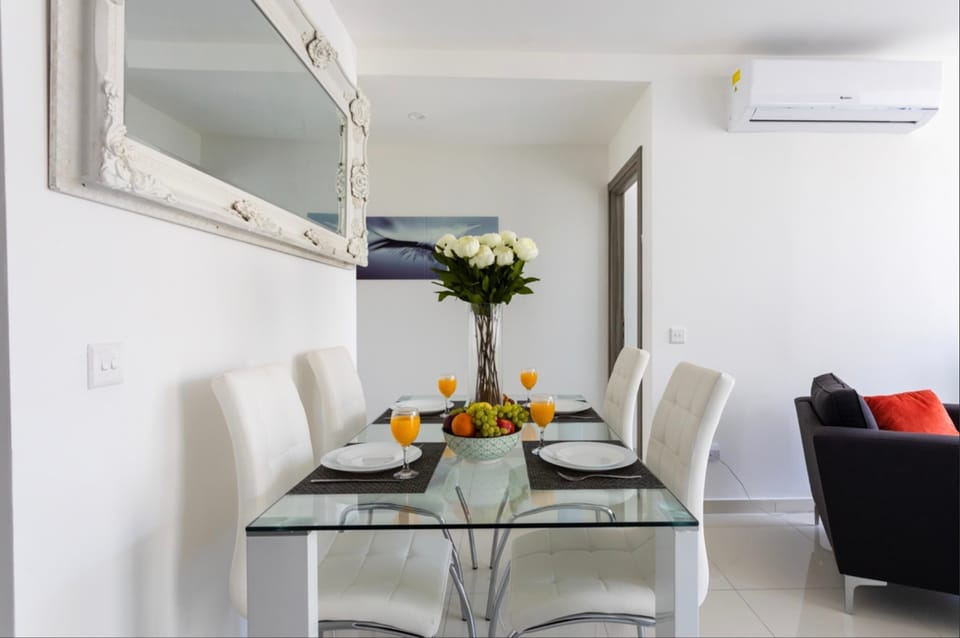 The dining area