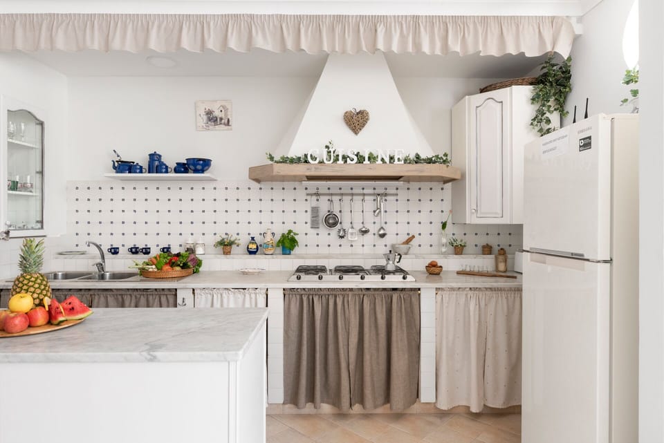 Comfort Apartment | Private kitchen | Full-size fridge, microwave, oven, stovetop