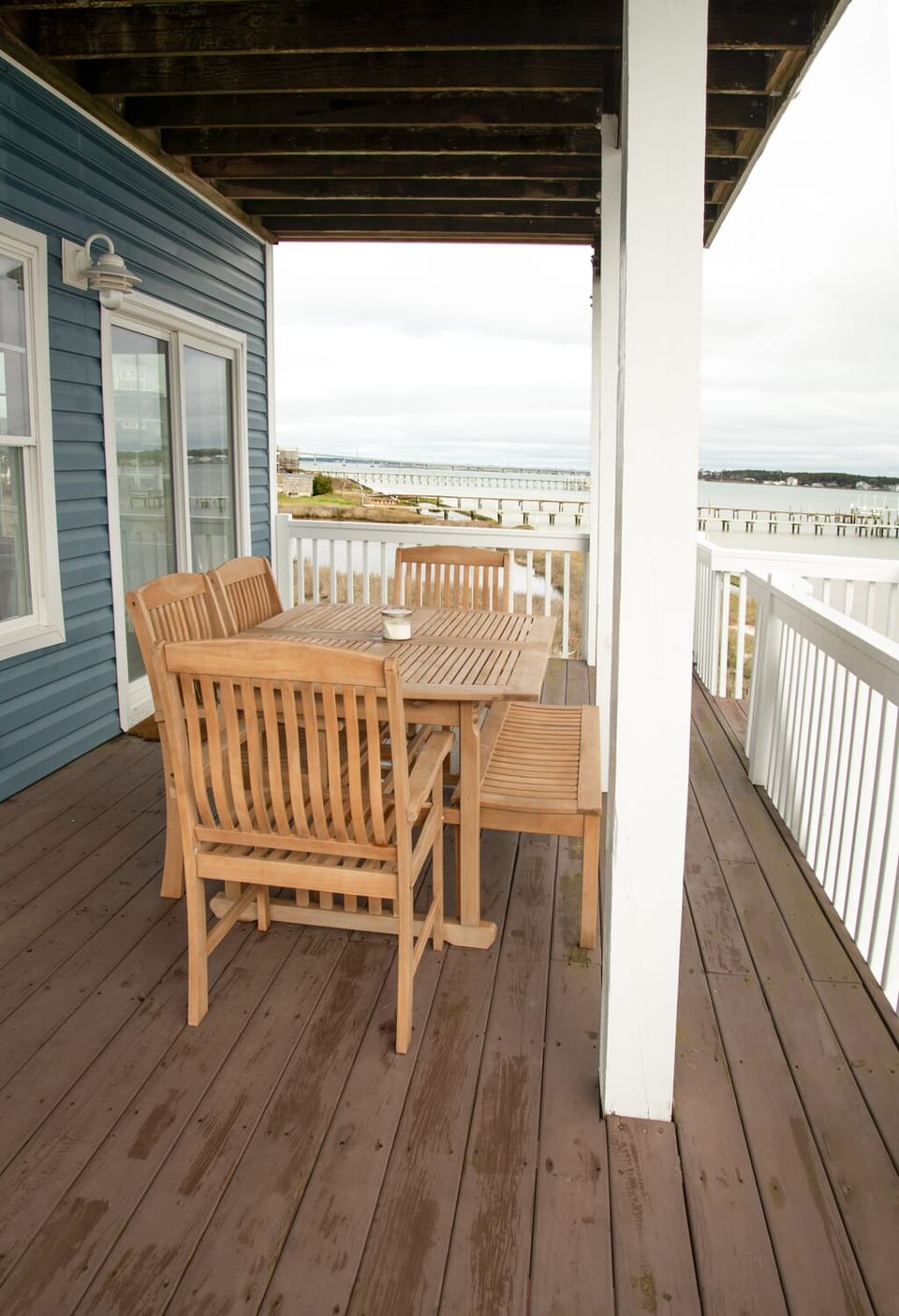 Deck and outdoor dining area