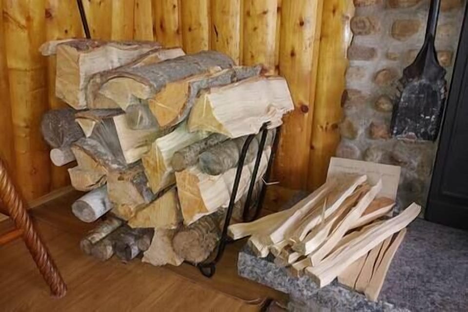 Wood provided for the fireplace