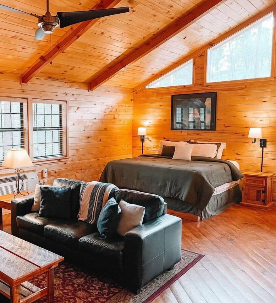 Stay cool and comfortable with the efficient AC unit while enjoying the abundance of natural light that floods the room through large windows. This space is designed to keep you refreshed and
