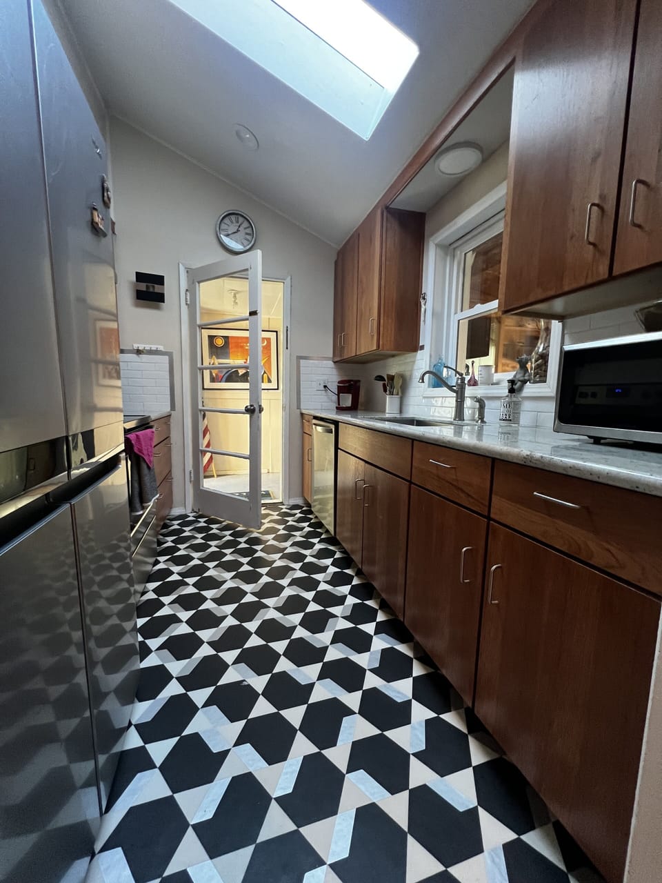 kitchen with updated appliances.