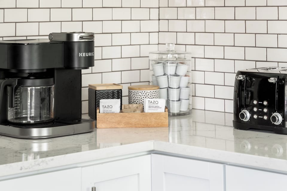 All your coffee needs in the kitchen! 