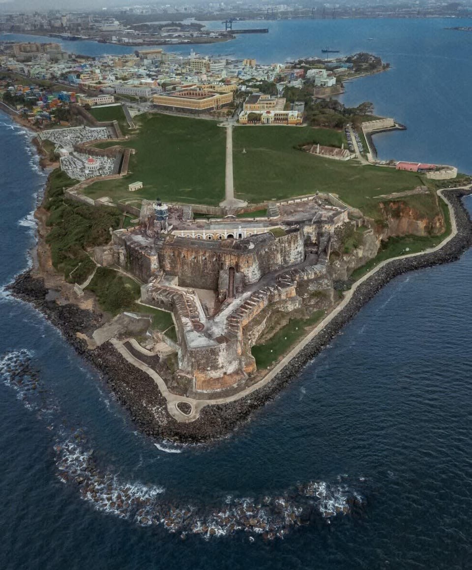Aerial view of Old San Juan