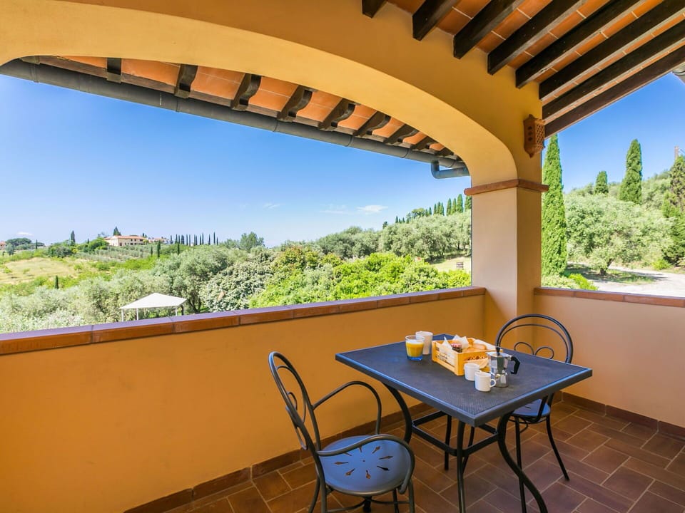 Plant, Sky, Building, Property, Table, Furniture, Nature, Azure, Wood, Shade
