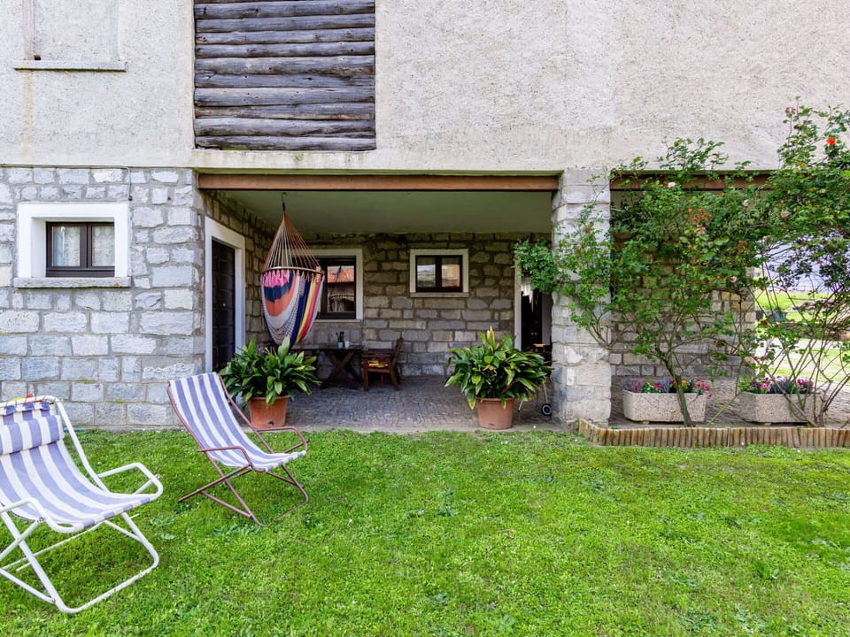 Plant, Window, Building, Furniture, Flowerpot, Grass, Cottage, House, Chair, Landscape