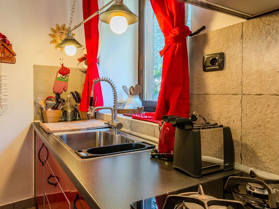 Kitchen, Interior Design, Kitchen Appliance, Major Appliance, Countertop, Lighting, Room, Kitchen Stove, Ceiling, Kitchen Sink