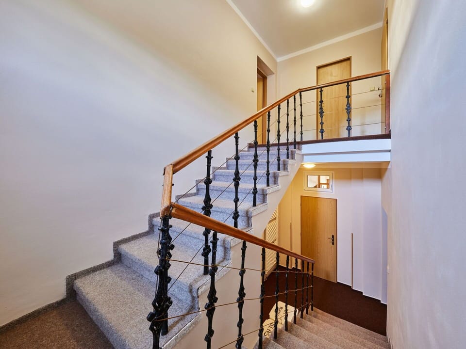 Property, Stairs, Wood, Interior Design, Paint, Floor, Flooring, Wood Stain, Baluster