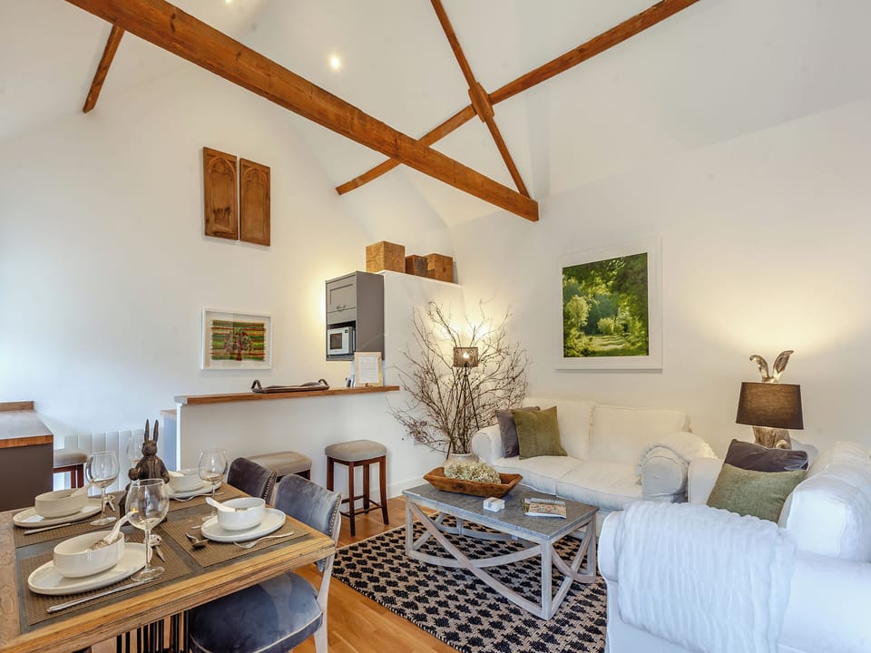 Open plan living space | Midsummer Cottage Retreat, West Compton, near Shepton Mallet