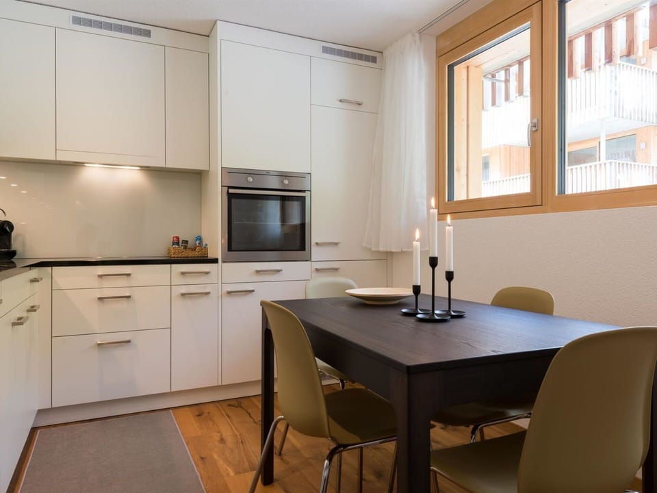 Cabinetry, Property, Furniture, Window, Countertop, Table, Building, Kitchen Appliance, Wood, Kitchen Stove
