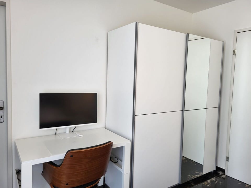 Building, Furniture, Table, Desk, Computer Desk, Chair