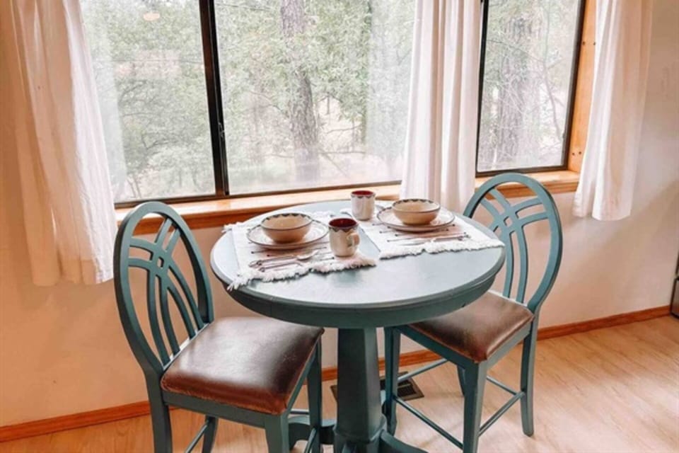 Intimate dining: Cozy setup for memorable meals together.