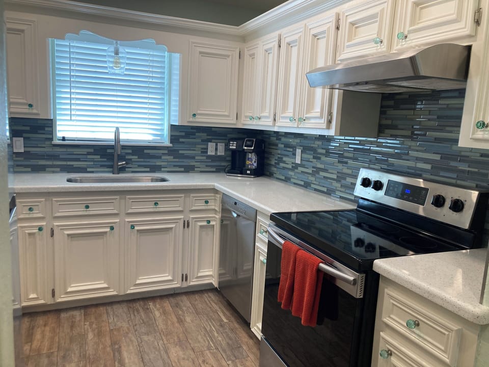 Fully stocked kitchen