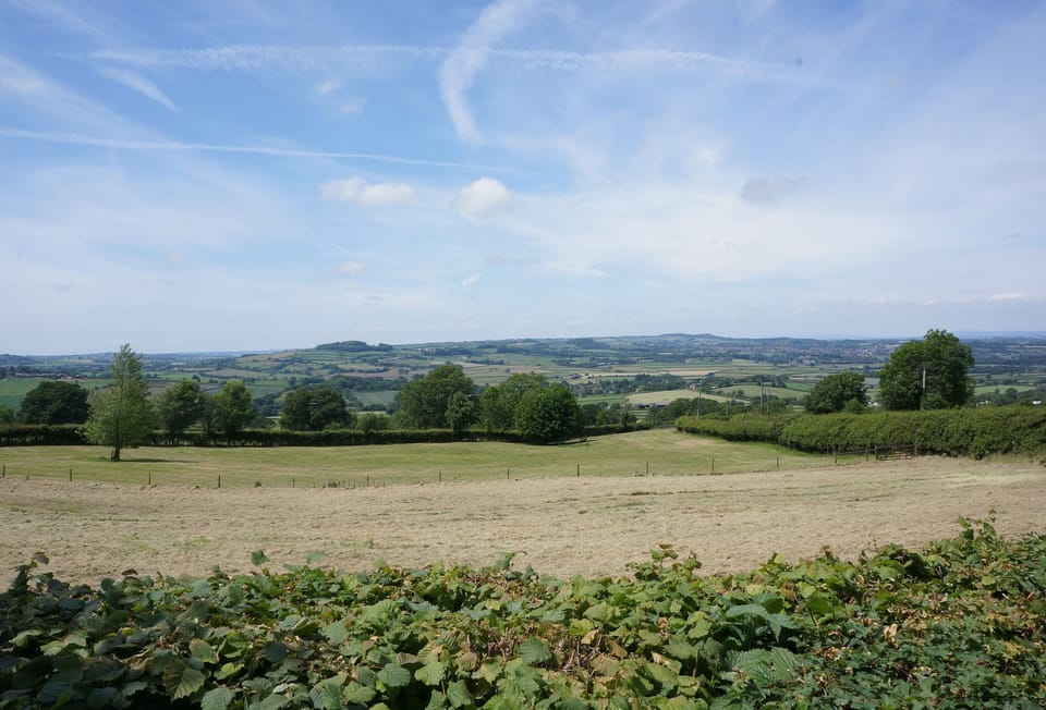 The Old School, South Perrott: Wonderful views from the garden