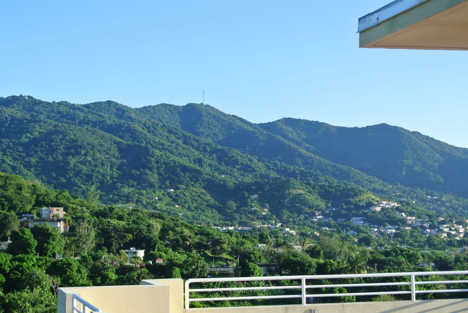 Mountain views from second floor terrace 