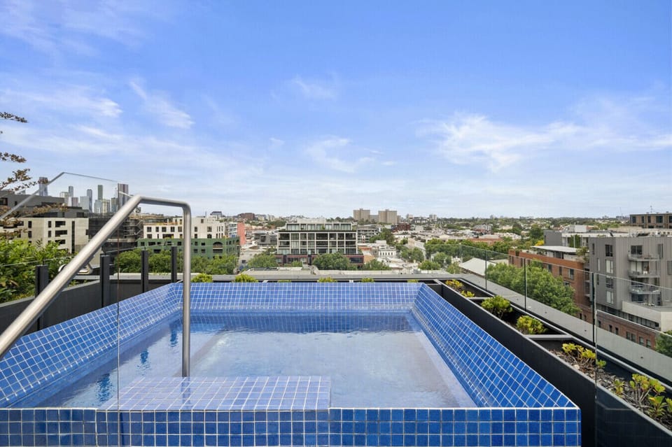 Take in the breathtaking views from the hot tub on the rooftop