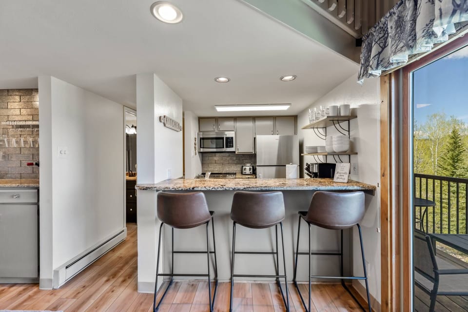 Have your breakfast and coffee at the counter or out on the porch in the morning!