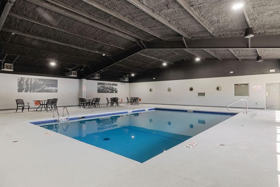 Enjoy a refreshing and invigorating swim at Landing Fitness.