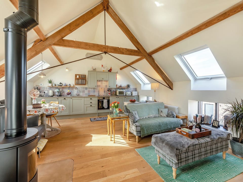 Open plan living space | The Granary - Old Mill Holidays, West Moneylaws, near Cornhill-upon-Tweed