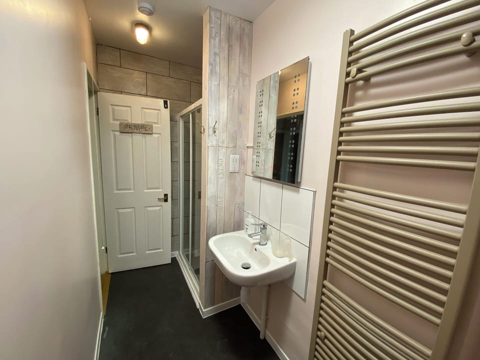 Bathroom with walk in shower