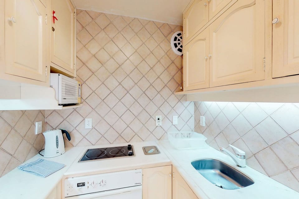 Apartment | Private kitchen | Fridge, microwave, oven, electric kettle