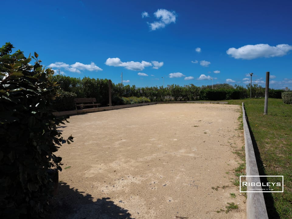Petanque court in the residence grounds