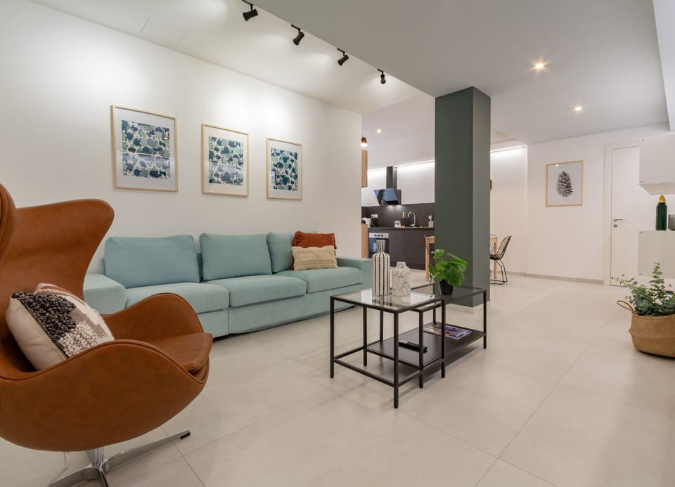 City Room | Living area | 75-inch Smart TV with satellite channels