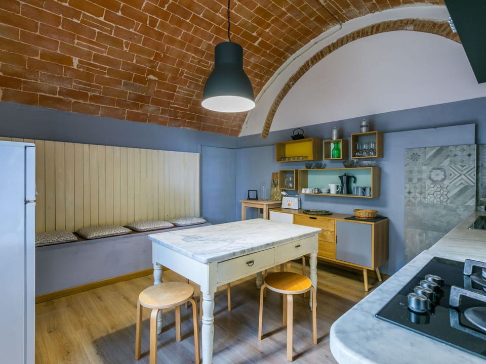 Furniture, Table, Property, Interior Design, Wood, Kitchen, Gas Stove, Flooring, Floor, Cabinetry