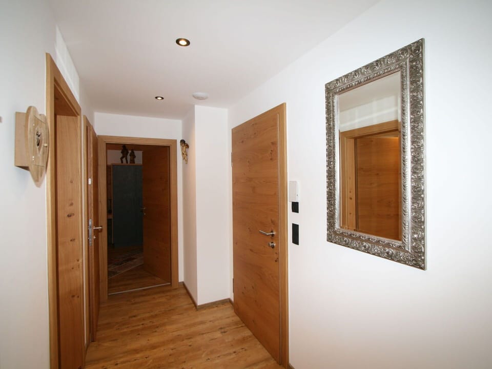 Mirror, Property, Door, Wood, Building, Flooring, Home Door, Paint, Floor